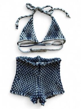 Knorts croc denim knitwear set Size 1